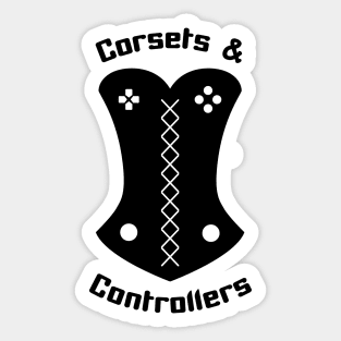 Corsets and Controllers Logo Sticker